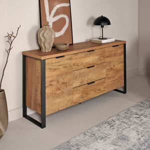 Mercury Apogee 150 Cm Wide 3 Drawer Sideboard Mango 76.2cm H X 150cm W X 39.5cm D Mercury Apogee 150 Cm Wide 3 Drawer Sideboard Mango 76.2cm H X 150cm W X 39.5cm D