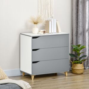 Fjørde & Co Mattias 3 - Drawer Chest of Drawers Grey 75cm H X 75cm W X 42cm D Fjørde & Co Mattias 3 - Drawer Chest of Drawers Grey 75cm H X 75cm W X 42cm D