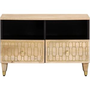 Fairmont Park TV Cabinet 70X33x46 Cm Solid Wood Mango Black;Brown 28" Fairmont Park TV Cabinet 70X33x46 Cm Solid Wood Mango Black;Brown 28"