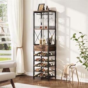 Rio Wine Racks Free Standing With 20 Wine Bottle Holder Brown 149cm H X 40cm W X 30cm D Rio Wine Racks Free Standing With 20 Wine Bottle Holder Brown 149cm H X 40cm W X 30cm D