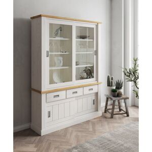 August Grove Cauldwell Display Cabinet Wotan Oak;Andersen Pine 203.4cm H X 150cm W X 39.6cm D August Grove Cauldwell Display Cabinet Wotan Oak;Andersen Pine 203.4cm H X 150cm W X 39.6cm D