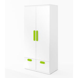 Symple Stuff Replay 2 Door Wardrobe Green 192cm H X 90cm W X 50cm D Symple Stuff Replay 2 Door Wardrobe Green 192cm H X 90cm W X 50cm D