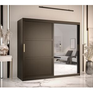Brayden Studio Ashwanth Manufactured Wood Wardrobe Black 200cm H x 200cm W x 62cm D Brayden Studio Ashwanth Manufactured Wood Wardrobe Black 200cm H x 200cm W x 62cm D