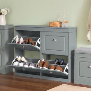 Marlow Home Co. Moriah Schuhkipper 16 Pair Flip Down Shoe Storage Grey 16 Marlow Home Co. Moriah Schuhkipper 16 Pair Flip Down Shoe Storage Grey 16