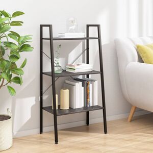 Borough Wharf Fantasia Standing Shelf Storage Organiser Shelf Rack Ladder Shelf Bookshelf Black 108cm H x 56cm W x 35cm D Borough Wharf Fantasia Standing Shelf Storage Organiser Shelf Rack Ladder Shelf Bookshelf Black 108cm H x 56cm W x 35cm D