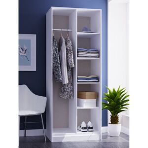 Welcome Furniture Fully Assembled 3 Door Wardrobe Indigo/White 197cm H X 111cm W X 53cm D Welcome Furniture Fully Assembled 3 Door Wardrobe Indigo/White 197cm H X 111cm W X 53cm D