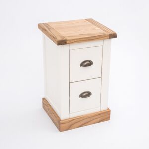 Natur Pur 2 Drawer Bedside Table Brass Cup/White 56cm H X 35cm W X 32cm D Natur Pur 2 Drawer Bedside Table Brass Cup/White 56cm H X 35cm W X 32cm D