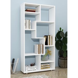 Latitude Run Lanisa Bookcase White 116cm H X 58cm W X 20cm D Latitude Run Lanisa Bookcase White 116cm H X 58cm W X 20cm D