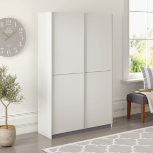 Zipcode Design Hornsea 2 Door Sliding Wardrobe White 190.5cm H X 120cm W X 42cm D Zipcode Design Hornsea 2 Door Sliding Wardrobe White 190.5cm H X 120cm W X 42cm D