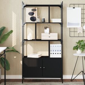 Borough Wharf Anntonette 154.5cm H x 76.5cm W Steel Etagere Bookcase Black Borough Wharf Anntonette 154.5cm H x 76.5cm W Steel Etagere Bookcase Black