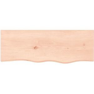 Alpen Home Wall Shelf Untreated Solid Wood Oak Brown 4cm H x 80cm W x 30cm D Alpen Home Wall Shelf Untreated Solid Wood Oak Brown 4cm H x 80cm W x 30cm D