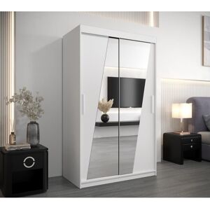 Latitude Run Aayesha 2 Door Manufactured Wood Wardrobe White 200 H x 120 W x 62 D cm Latitude Run Aayesha 2 Door Manufactured Wood Wardrobe White 200 H x 120 W x 62 D cm