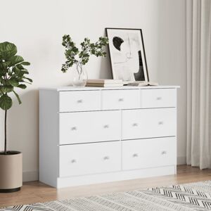 Ebern Designs Manahial 7 - Drawer Chest of Drawers White 73cm H X 112cm W X 35cm D Ebern Designs Manahial 7 - Drawer Chest of Drawers White 73cm H X 112cm W X 35cm D
