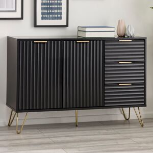 Fairmont Park Brantice 118" Wide 3 Drawer Sideboard Black 80cm H X 118cm W X 40cm D Fairmont Park Brantice 118" Wide 3 Drawer Sideboard Black 80cm H X 118cm W X 40cm D