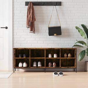 Latitude Run Shoe Cabinet Brown Oak 131X35x50 Cm Engineered Wood Smoked Oak 8 Latitude Run Shoe Cabinet Brown Oak 131X35x50 Cm Engineered Wood Smoked Oak 8