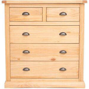 Marlow Home Co. Dayse 5 Drawer 90Cm W Chest Waxed 95cm H X 90cm W X 40cm D Marlow Home Co. Dayse 5 Drawer 90Cm W Chest Waxed 95cm H X 90cm W X 40cm D