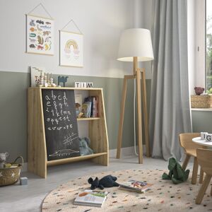 Wade Logan Gerwara 81Cm H x 74Cm W Kids Book Display in Natural Black;White;Natural 81cm H X 74cm W X 35cm D Wade Logan Gerwara 81Cm H x 74Cm W Kids Book Display in Natural Black;White;Natural 81cm H X 74cm W X 35cm D