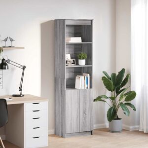 17 Stories Highboard 50X35x180 Cm Engineered Wood Grey Sonoma 180cm H X 50cm W X 35cm D 17 Stories Highboard 50X35x180 Cm Engineered Wood Grey Sonoma 180cm H X 50cm W X 35cm D