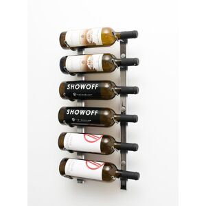 Symple Stuff W Series Wall Mounted 6 Bottle Wine Rack Brushed Nickel 61.00cm H X 33.00cm W X 13.50cm D Symple Stuff W Series Wall Mounted 6 Bottle Wine Rack Brushed Nickel 61.00cm H X 33.00cm W X 13.50cm D