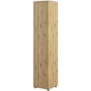 17 Stories Oneisha 1 Door Manufactured Wood Wardrobe Oak 218cm H X 45cm W X 46cm D 17 Stories Oneisha 1 Door Manufactured Wood Wardrobe Oak 218cm H X 45cm W X 46cm D