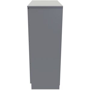 Latitude Run Fully Assembled Mericle 4 - Drawer Chest of Drawers Uniform Grey/Dusk Grey 107.5cm H X 76.5cm W X 41.5cm D Latitude Run Fully Assembled Mericle 4 - Drawer Chest of Drawers Uniform Grey/Dusk Grey 107.5cm H X 76.5cm W X 41.5cm D