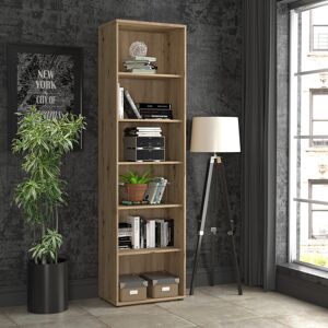 Wade Logan Frogerth Bookcase Artisan Oak 197.5cm H x 54cm W x 34.8cm D Wade Logan Frogerth Bookcase Artisan Oak 197.5cm H x 54cm W x 34.8cm D