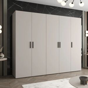 Latitude Run Berlie I Hinged Door Wardrobe 250cm - Expansive, Soft-Close Storage for Airy, Organised Living Cashmere 202cm H X 250cm W X 52cm D Latitude Run Berlie I Hinged Door Wardrobe 250cm - Expansive, Soft-Close Storage for Airy, Organised Living Cashmere 202cm H X 250cm W X 52cm D