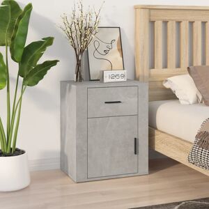 17 Stories Bedside Cabinet Concrete Grey 50X36x60 Cm Engineered Wood Concrete Grey 60cm H X 50cm W 17 Stories Bedside Cabinet Concrete Grey 50X36x60 Cm Engineered Wood Concrete Grey 60cm H X 50cm W