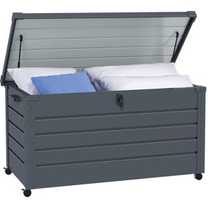 Dakota Fields Camillah 120 W 82.2 Deck Box in Gray Grey 66cm H X 120cm W X 62cm D Dakota Fields Camillah 120 W 82.2 Deck Box in Gray Grey 66cm H X 120cm W X 62cm D