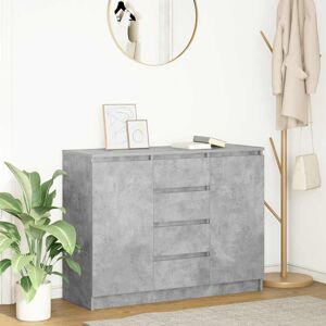 17 Stories Sideboard With Drawers 100.5X35x76 Cm Engineered Wood Concrete Grey 76cm H X 100.5cm W X 35cm D 17 Stories Sideboard With Drawers 100.5X35x76 Cm Engineered Wood Concrete Grey 76cm H X 100.5cm W X 35cm D