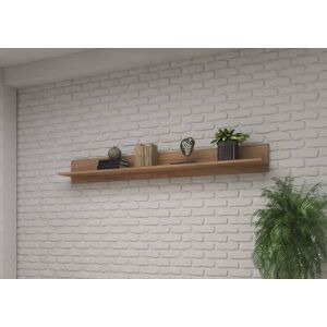 Latitude Run Aykhan 2 Elegant Wall Shelf in Oak Grandson Spacious Modern Storage Solution - W180cm Oak Grandson Latitude Run Aykhan 2 Elegant Wall Shelf in Oak Grandson Spacious Modern Storage Solution - W180cm Oak Grandson