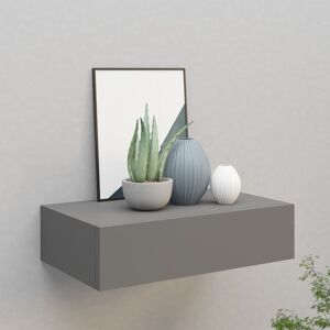 Ebern Designs Azariana Floating Shelf with Drawer Grey 10cm H x 40cm W x 23.5cm D Ebern Designs Azariana Floating Shelf with Drawer Grey 10cm H x 40cm W x 23.5cm D