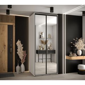 Brayden Studio Camrynne II Sliding Mirrored Door Wardrobe 120cm – Compact Rustic Elegance White 205cm H X 120cm W X 60cm D Brayden Studio Camrynne II Sliding Mirrored Door Wardrobe 120cm – Compact Rustic Elegance White 205cm H X 120cm W X 60cm D
