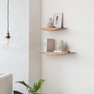 Alpen Home Ghaith 2 Piece Solid Wood Wall Mounted Shelf Natural 12.7cm H X 154.94cm W X 52.07cm D Alpen Home Ghaith 2 Piece Solid Wood Wall Mounted Shelf Natural 12.7cm H X 154.94cm W X 52.07cm D