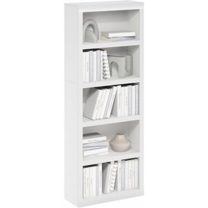 Latitude Run Adriel Bookcase White 161.29cm H X 62.5cm W X 25.7cm D Latitude Run Adriel Bookcase White 161.29cm H X 62.5cm W X 25.7cm D