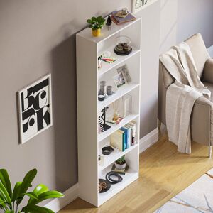 Latitude Run Heddwyn Bookcase White 175cm H X 60cm W X 24cm D Latitude Run Heddwyn Bookcase White 175cm H X 60cm W X 24cm D