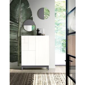 Rebrilliant 18 Pair Shoe Storage Cabinet White/Grey 18 Rebrilliant 18 Pair Shoe Storage Cabinet White/Grey 18