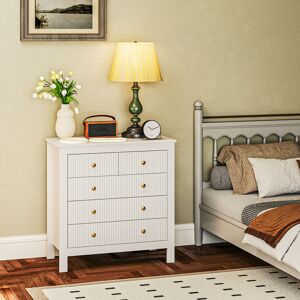 17 Stories Drawer Chest White 81cm H X 79cm W X 39.5cm D 17 Stories Drawer Chest White 81cm H X 79cm W X 39.5cm D