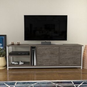 Blue Elephant Primrose TV Stand for TVs up to 70" White/Dark Oak 70" Blue Elephant Primrose TV Stand for TVs up to 70" White/Dark Oak 70"