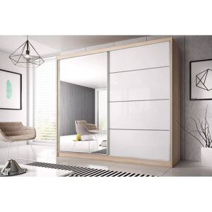 Latitude Run Gulledge 2 Door Sliding Wardrobe Oak Sonoma 218cm H x 203cm W x 61cm D Latitude Run Gulledge 2 Door Sliding Wardrobe Oak Sonoma 218cm H x 203cm W x 61cm D