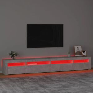 Metro Lane TV Cabinet With LED Lights 270X35x40 Cm Concrete Grey 270cm Metro Lane TV Cabinet With LED Lights 270X35x40 Cm Concrete Grey 270cm