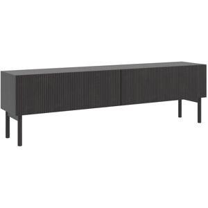 Latitude Run Alliyana 175cm Standing TV Stand in Portland Black Ash Black 75" Latitude Run Alliyana 175cm Standing TV Stand in Portland Black Ash Black 75"