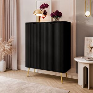 Canora Grey Autin Sideboard with 2 Doors Black 129cm H X 103cm W X 39cm D Canora Grey Autin Sideboard with 2 Doors Black 129cm H X 103cm W X 39cm D