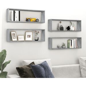 Brambly Cottage Webberville 4 Piece Floating Shelf with Set Grey 26.5cm H X 80cm W X 15cm D Brambly Cottage Webberville 4 Piece Floating Shelf with Set Grey 26.5cm H X 80cm W X 15cm D
