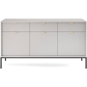 Three Posts Frankfort Nova Sideboard Cabinet 154cm Black Light Grey 83cm H X 154cm W X 39cm D Three Posts Frankfort Nova Sideboard Cabinet 154cm Black Light Grey 83cm H X 154cm W X 39cm D