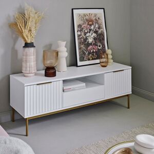 Canora Grey Bansemer TV Stand for TVs up to 65" White 58" Canora Grey Bansemer TV Stand for TVs up to 65" White 58"