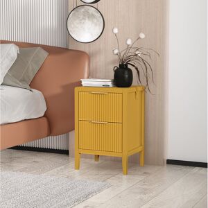 Marlow Home Co. Ameenah Solid + Manufactured Wood Bedside Table Yellow 58cm H X 39cm W X 35cm D Marlow Home Co. Ameenah Solid + Manufactured Wood Bedside Table Yellow 58cm H X 39cm W X 35cm D