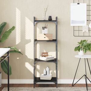 Borough Wharf Abdulbasit 120cm H x 30cm W Metal Standard Bookcase Black 120cm H x 30cm W x 40cm D Borough Wharf Abdulbasit 120cm H x 30cm W Metal Standard Bookcase Black 120cm H x 30cm W x 40cm D