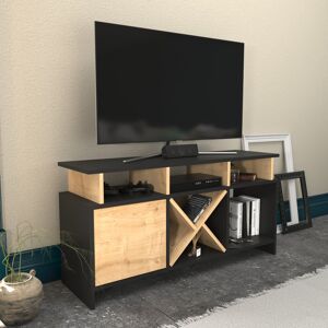 Latitude Run Huegel TV Stand for TVs up to 55" Anthracite/Oak 55" Latitude Run Huegel TV Stand for TVs up to 55" Anthracite/Oak 55"