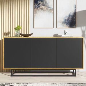 Fairmont Park Erentraud 160 Sideboard Oak/Black 80cm H X 160cm W X 35cm D Fairmont Park Erentraud 160 Sideboard Oak/Black 80cm H X 160cm W X 35cm D
